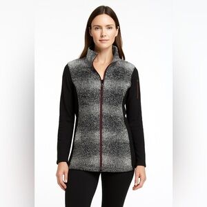 Title Nine | Wool Blend Longline Full Zip Jacket